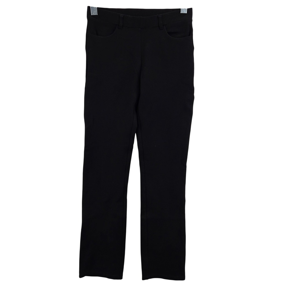 Quince Black Stretch Pants XS Straight Leg Casual Workwear Trousers